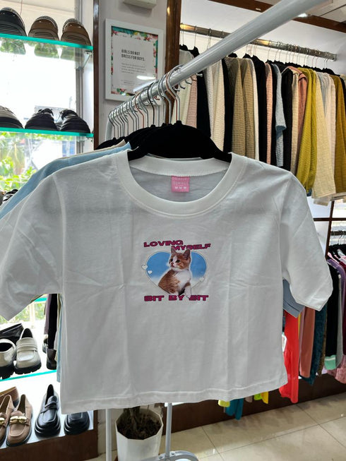 Printed Crop Tops T-shirts